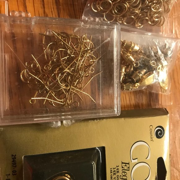 Gold tone  bundle Jewelry making supply - Picture 3 of 5